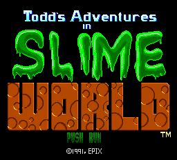 Slime World Title Screen